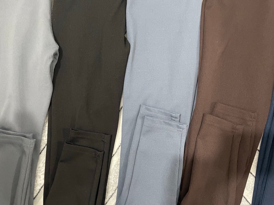 Kadın Kahverengi Pilili Normal Boy Tayt - Görsel 2