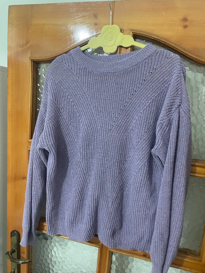 Mor Triko Kadın Kazak - Görsel 3