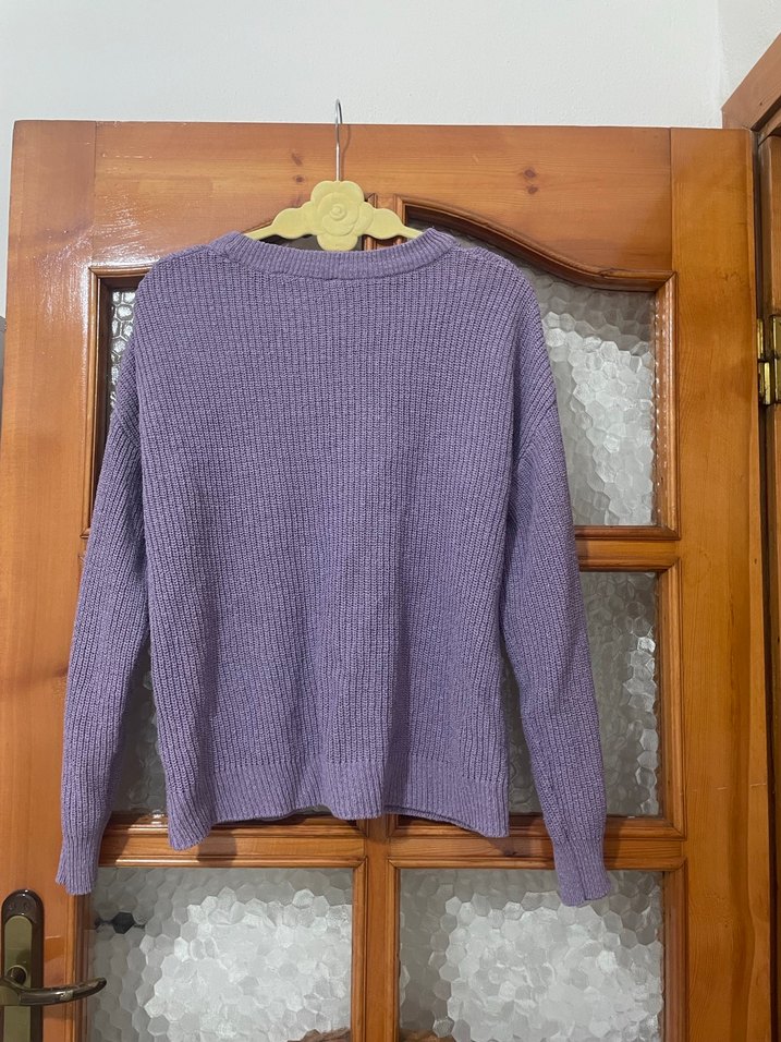 Mor Triko Kadın Kazak - Görsel 4