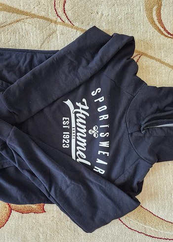 Hummel Siyah Fermuarlı Sweatshirt