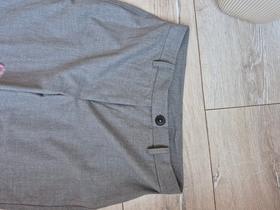 Gri Kadın Denim Kumaş Pantolon - Görsel 2