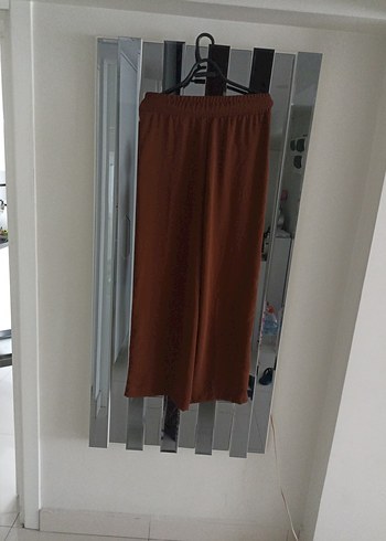 LCW Kadın Kahverengi Pilili Midi Kumaş Pantolon - Görsel 4