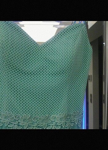 Yeşil mezuniyet elbisesi - Görsel 3