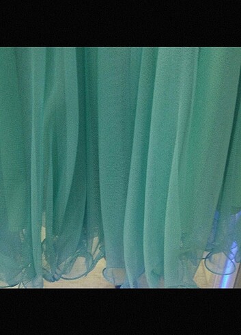 Yeşil mezuniyet elbisesi - Görsel 5