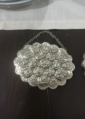 antika gumus Dekoratif Ayna - Görsel 6