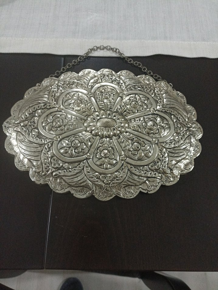 antika gumus  Dekoratif Ayna - Görsel 4