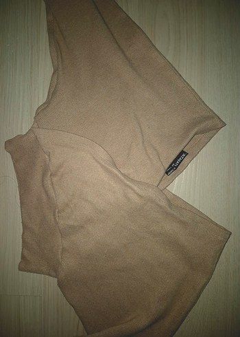 V Yaka Mavi Triko Kadın Bluz - Görsel 5