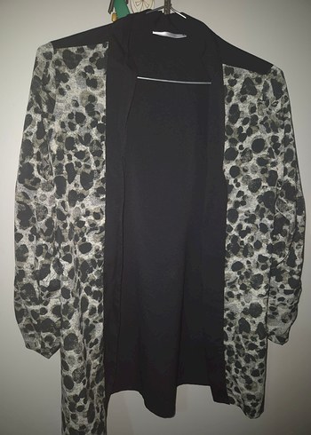 Leopar Desenli Kadın Blazer - Görsel 2