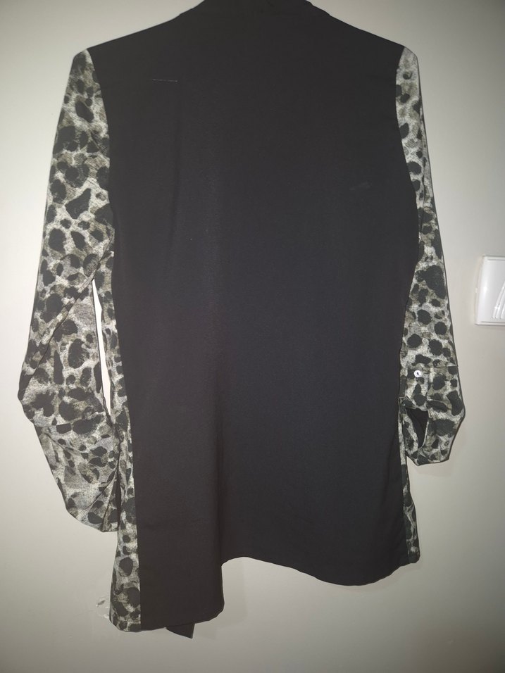 Leopar Desenli Kadın Blazer - Görsel 5