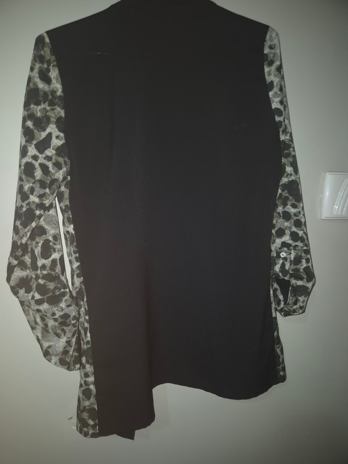 Leopar Desenli Kadın Blazer - Görsel 3