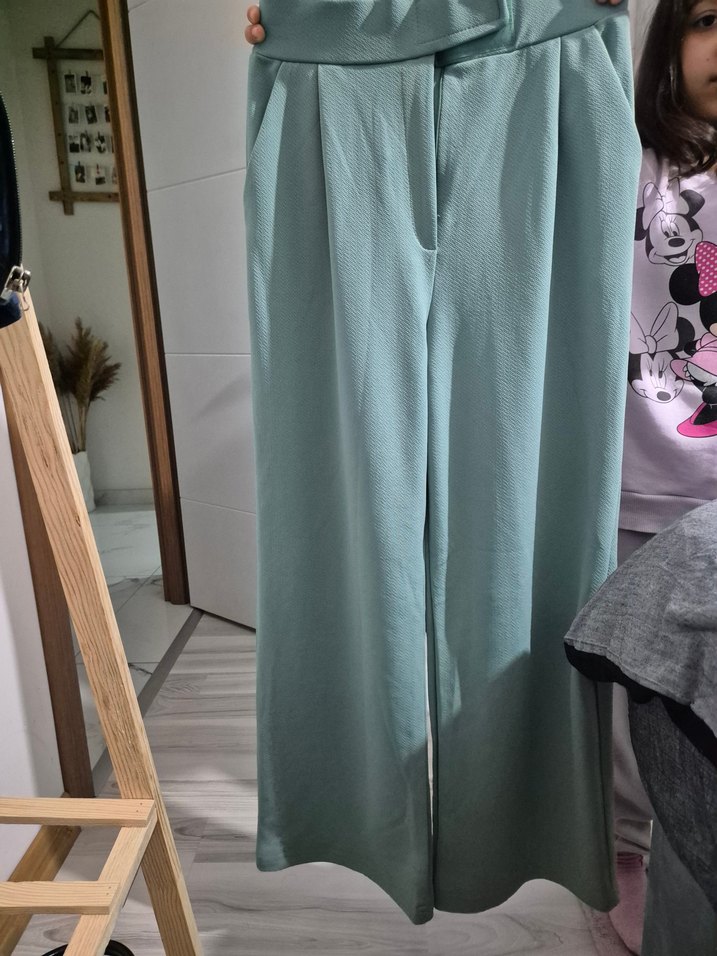 Palazzo Kumaş Pantolon - Görsel 3