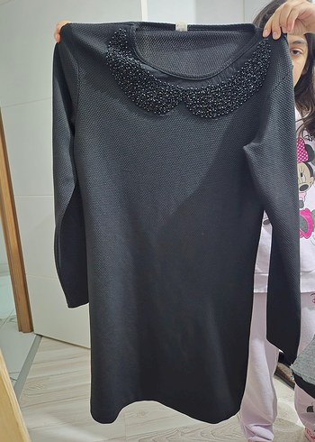 Siyah Midi Kadın Triko Elbise - Görsel 3