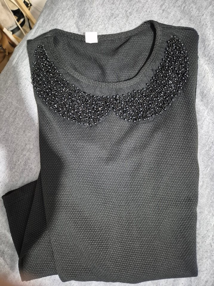 Siyah Midi Kadın Triko Elbise - Görsel 2