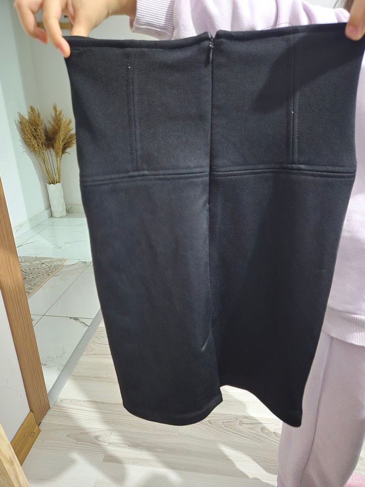 Siyah Ofis Mini Etek - Görsel 3