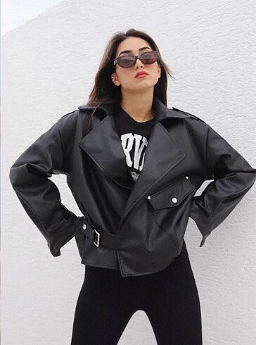 Oversize Deri Ceket