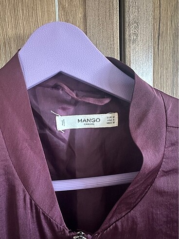 Mango mango saten bomber ceket