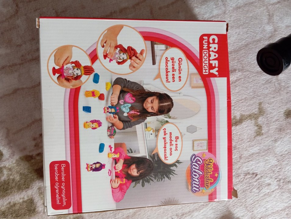 Renkli Oyun Hamuru Saç Tasarım Seti - Görsel 5