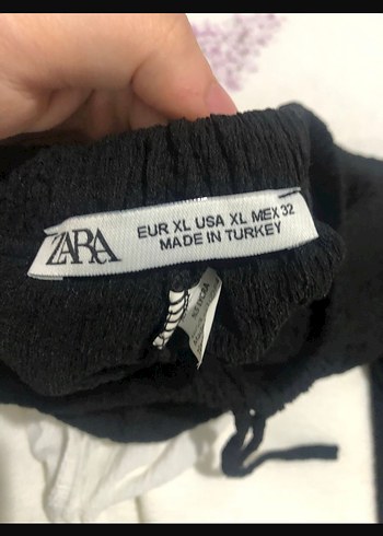 Zara Siyah müslin pantolon