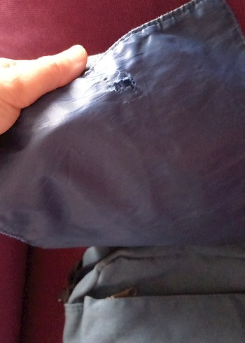 Baskılı Mavi yandan canta - Görsel 3