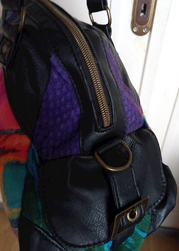 Tokalı Çok Renkli Bohem Kadın Çantası - Görsel 4