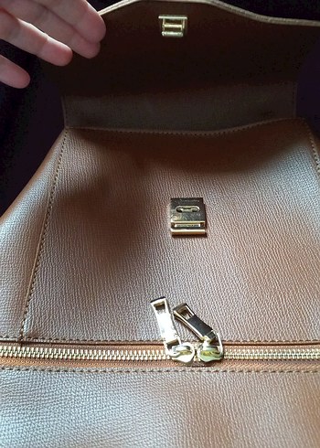 Minimalist Kahverengi Deri Kadın Çanta - Görsel 2