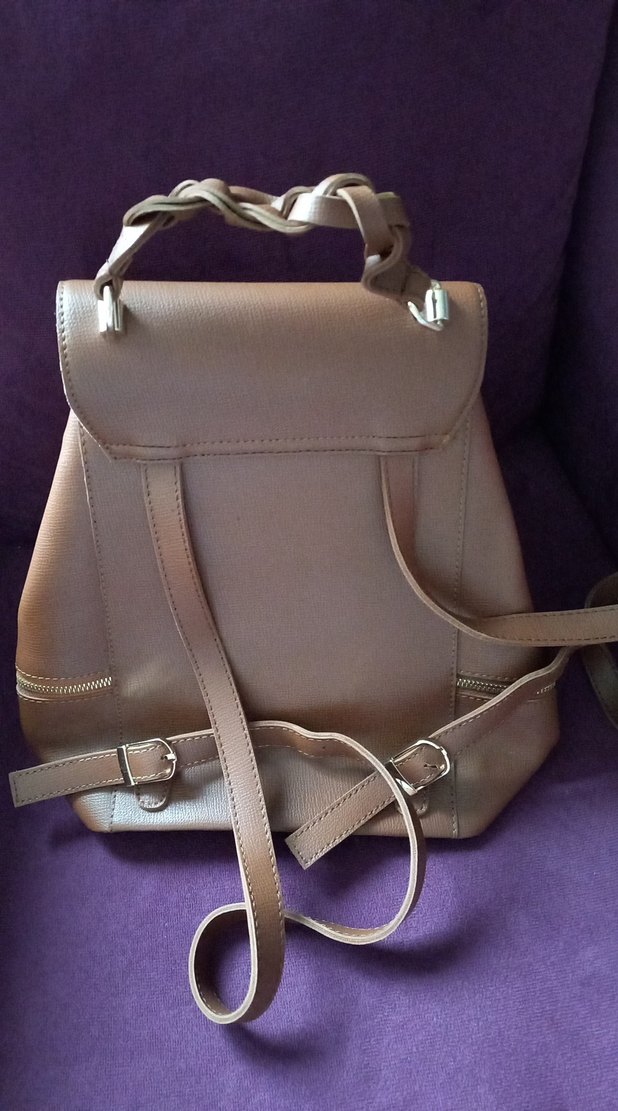 Minimalist Kahverengi Deri Kadın Çanta - Görsel 4