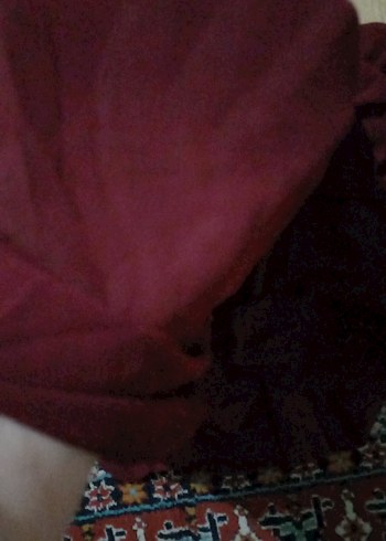 Bordo Uzun Kollu Yüksek Yakalı Kadın Elbise - Görsel 5