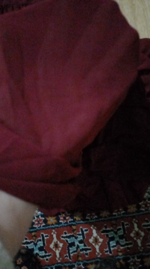 Bordo Uzun Kollu Yüksek Yakalı Kadın Elbise - Görsel 5