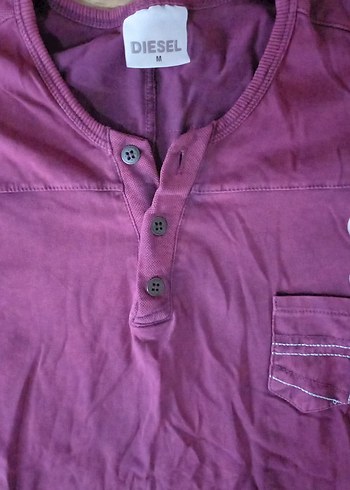 Erkek Mor Kısa Kollu Polo Tişört - Görsel 2