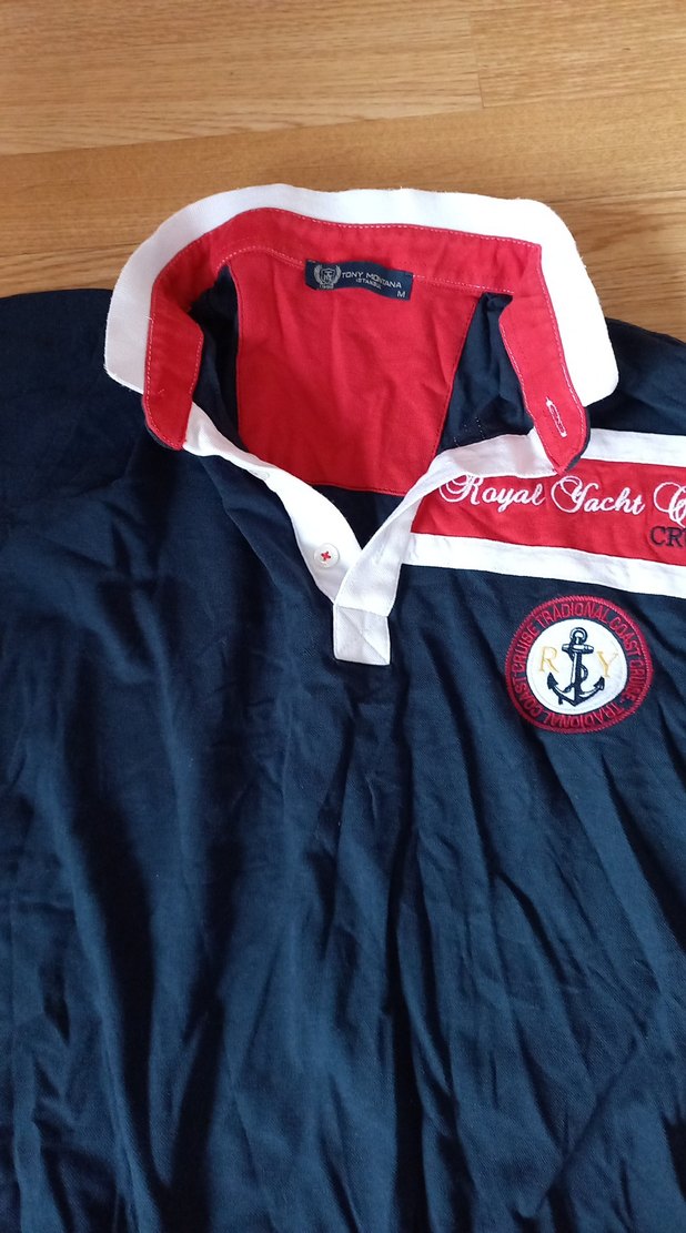 Lacivert Kısa Kollu Polo Tişört - Görsel 2