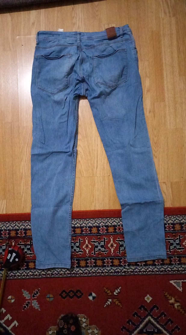 Gri Mavi Erkek Denim Pantolon - Görsel 3