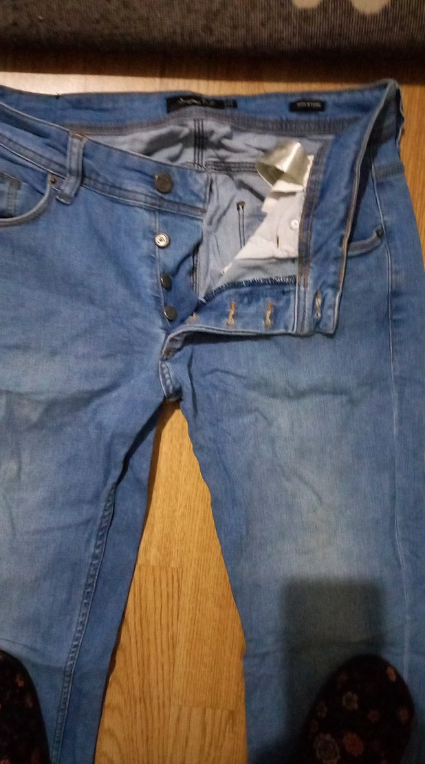 Gri Mavi Erkek Denim Pantolon - Görsel 2