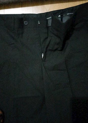 Siyah Kemerli Erkek Kumaş Pantolon - Görsel 2