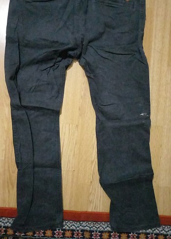 Gri Erkek Denim Bol Kesim Pantolon - Görsel 2