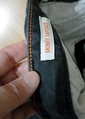 Gri Erkek Denim Bol Kesim Pantolon - Görsel 3