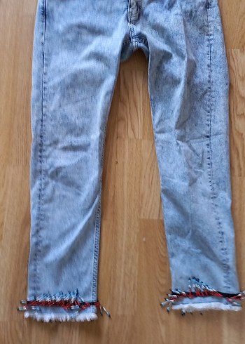 Fendi Rahat Ve Sik Acik Mavi Denim Jean