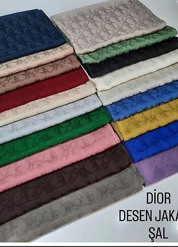 Dior desen jakar şallarda 4 renk geldi 