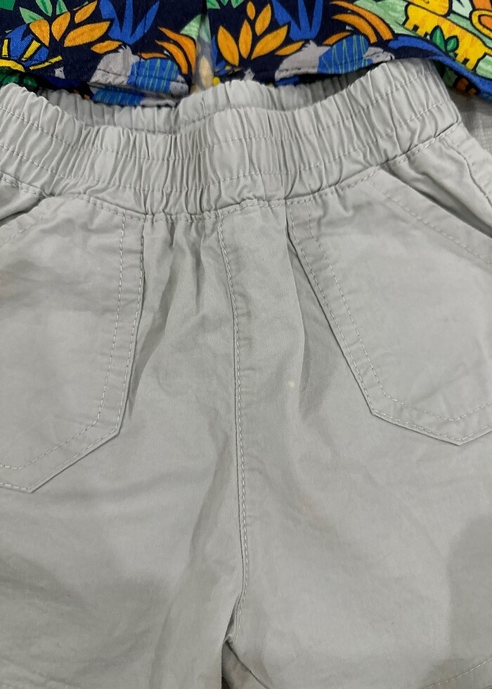 LC Waikiki erkek bebek şortlu takımı - Görsel 2