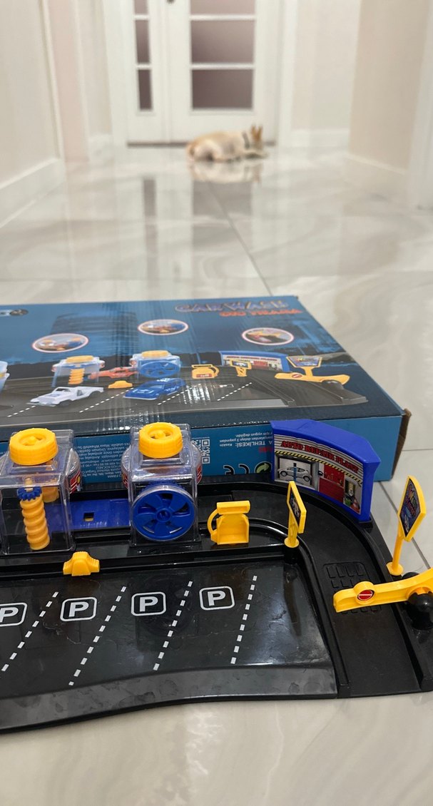 Mavi Oyuncak Araba Yıkama Seti - Görsel 3