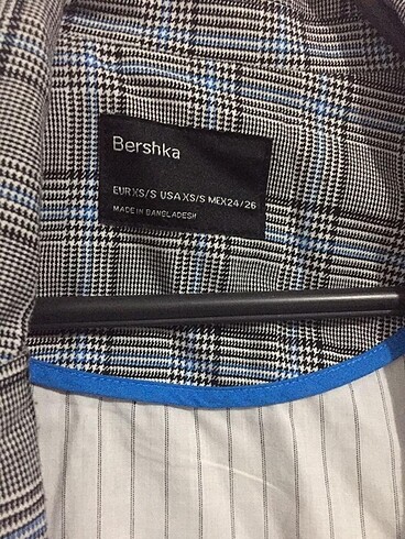 xs Beden Bershks trençkot ekoseli