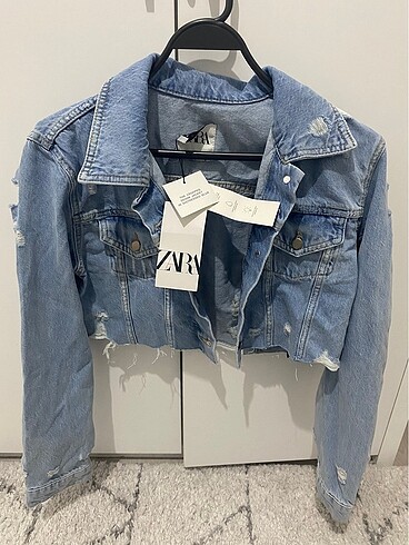 Zara crop kot ceket