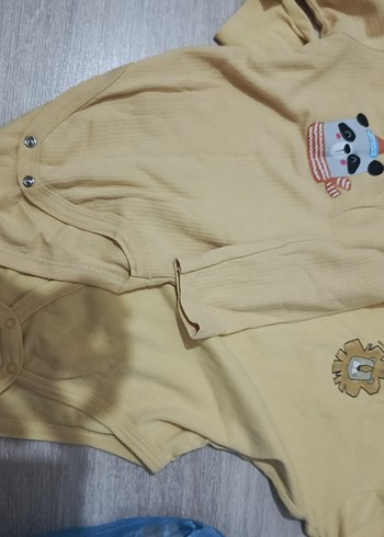 Uzun Kollu Düğmeli Bebek Body