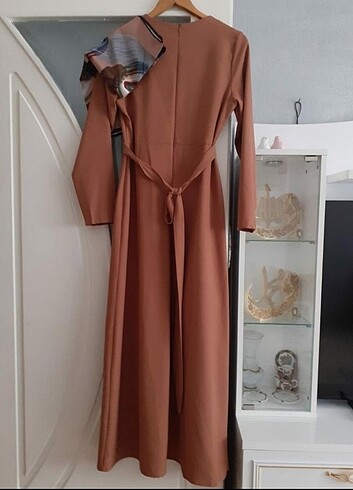 xl Beden camel Renk Abiye elbise