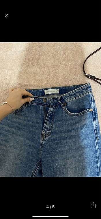 36 Beden mavi Renk stradivarius jean