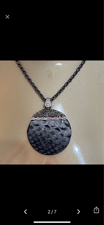 Beden gri Renk Accessories kolye