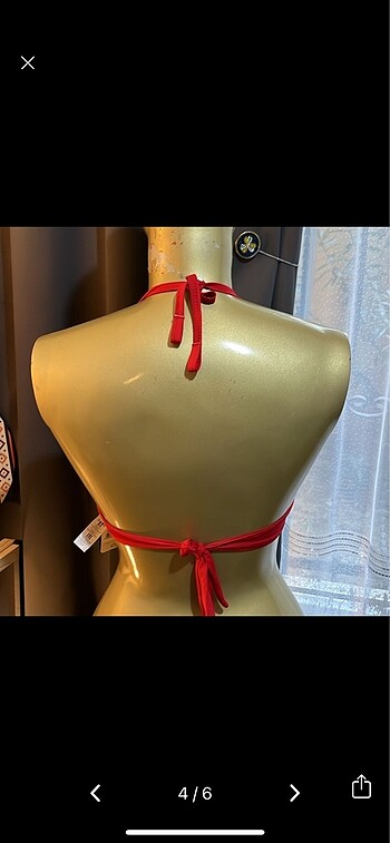 m Beden kırmızı Renk Bikini üst