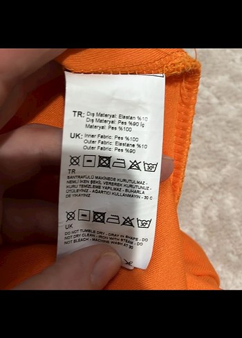 BSL FASHION Turuncu V Yakalı Saten Midi Elbise