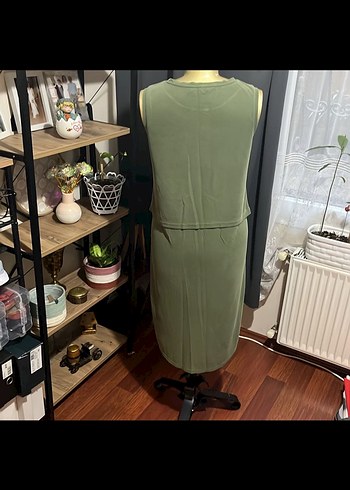 Mavi jeans Elbisesi - Görsel 5