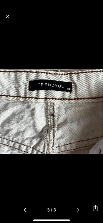 34 Beden Trendyol milla krem pantolon