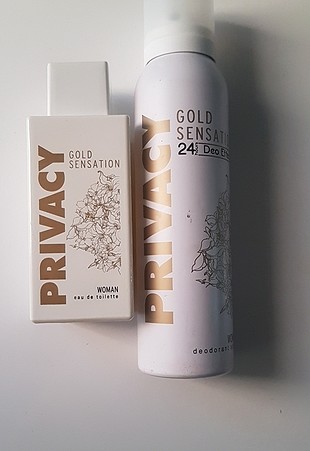 privacy gold sensation kadın parfüm ve deo